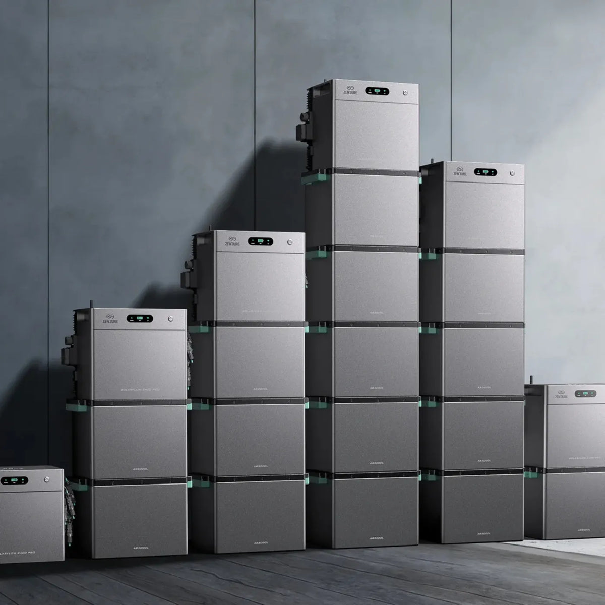 Zendure SolarFlow 2400 Pro mit 4x AB3000L Batteriespeicher
