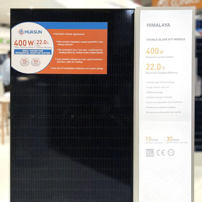 400W MSMDxxxM6-HJT120DSB Bifazial Solarmodul 1038 mm Breite x 36 (1xPalette)