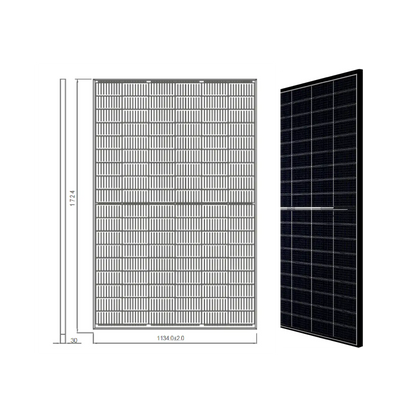 440W MSMDxxxM10N-108BG Transparent Bifazial Solarmodul Glas-Glas x 36 (1xPalette)