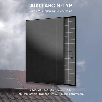 Anker SOLIX Solarbank 3 E2700 Pro Set 5,37 kWh 4 × 465W Aiko Glas-Glas Vollschwarz