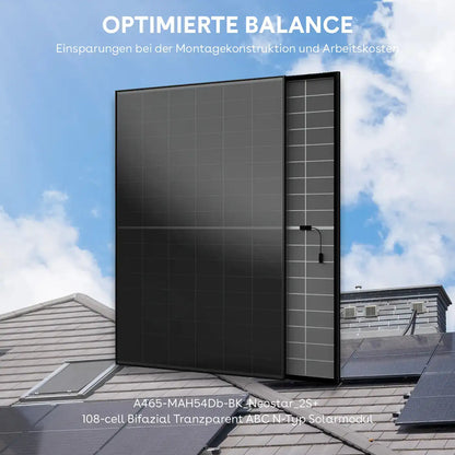 Marstek Jupiter E 5120 Wh 4 × 465W Aiko Glas-Glas Vollschwarz Komplettset