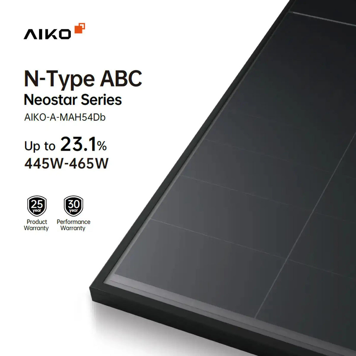 465W AIKO AK-A465-MAH54Db-BK Neostar 2S+ Full Black Bifazial x 37 (1xPalette)
