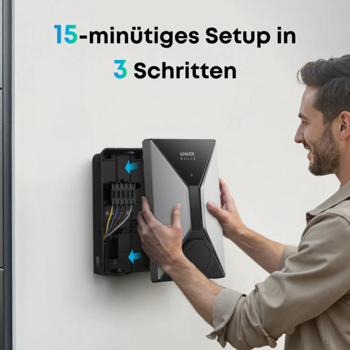 Anker SOLIX Wallbox V1 Smart EV Charger 11 kW mit Ladekabel