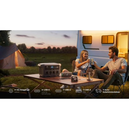 Anker SOLIX C2000 Gen 2 Portable Power Station - 2.048 Wh | 2.400 W - 0 % MwSt.