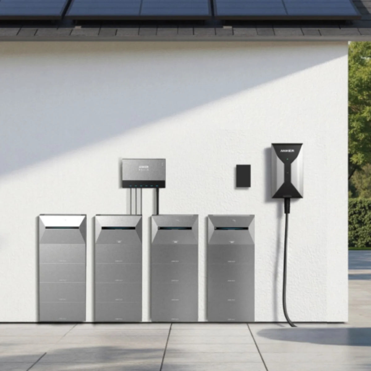 Anker SOLIX Power Dock All-Inclusive Set mit 10 × 500W Solarmodule
