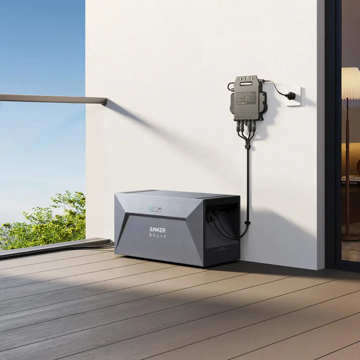 Anker SOLIX Solarbank E1600 mit MI80 Mikroinverter Komplettset