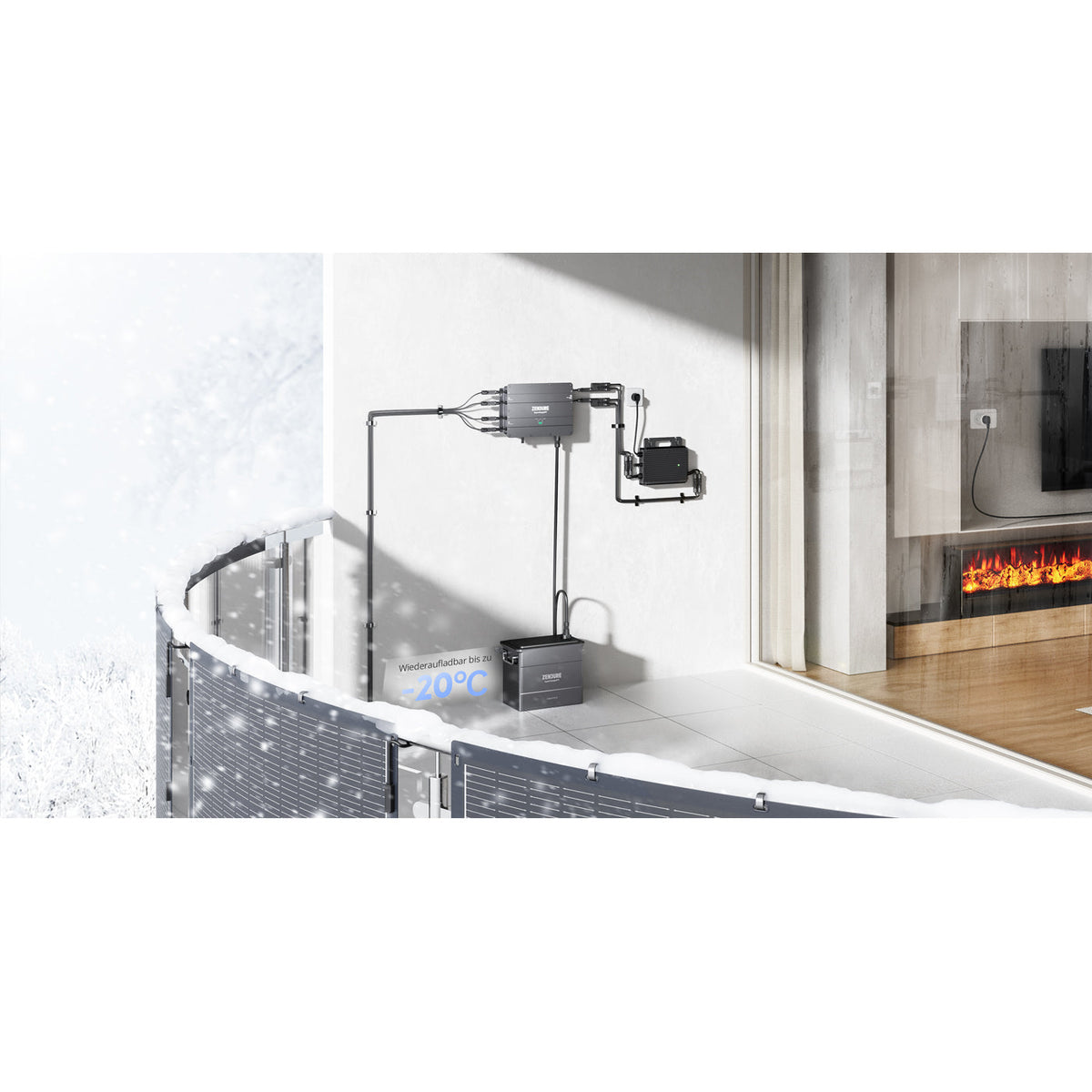 Zendure Solar Flow Set 3840 Wh PVHub2000 mit 2x Zendure AB 2000S