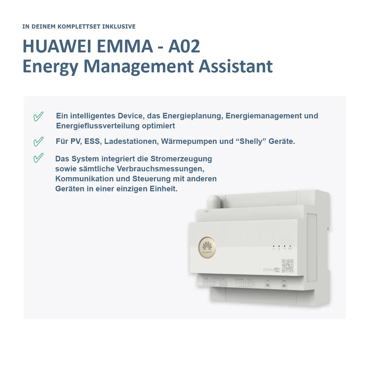 Huawei SUN2000 + LUNA2000 + SmartGuard Komplettset