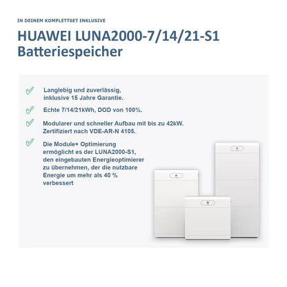 Huawei SUN2000 + LUNA2000 + SmartGuard Komplettset