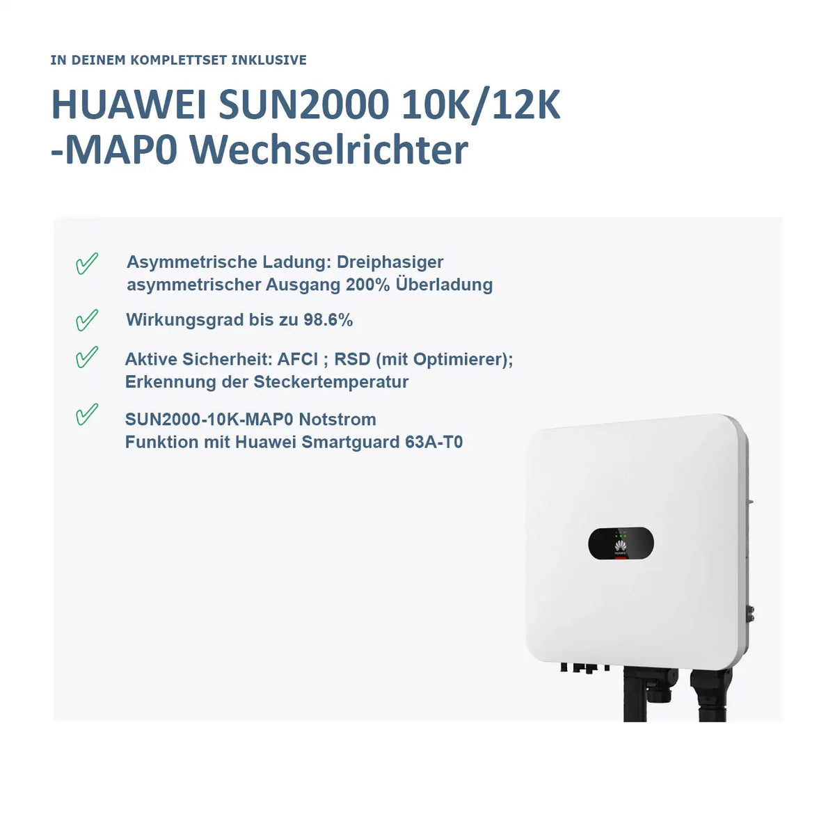 Huawei SUN2000 + LUNA2000 + SmartGuard Komplettset