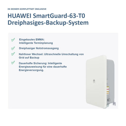 Huawei SUN2000 + LUNA2000 + SmartGuard Komplettset
