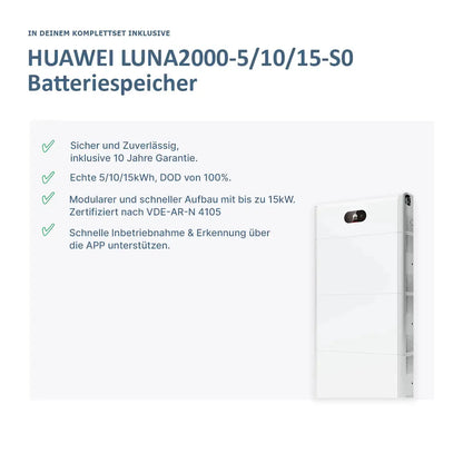 München Solar & Huawei 6KTL + LUNA Speicher Komplettset