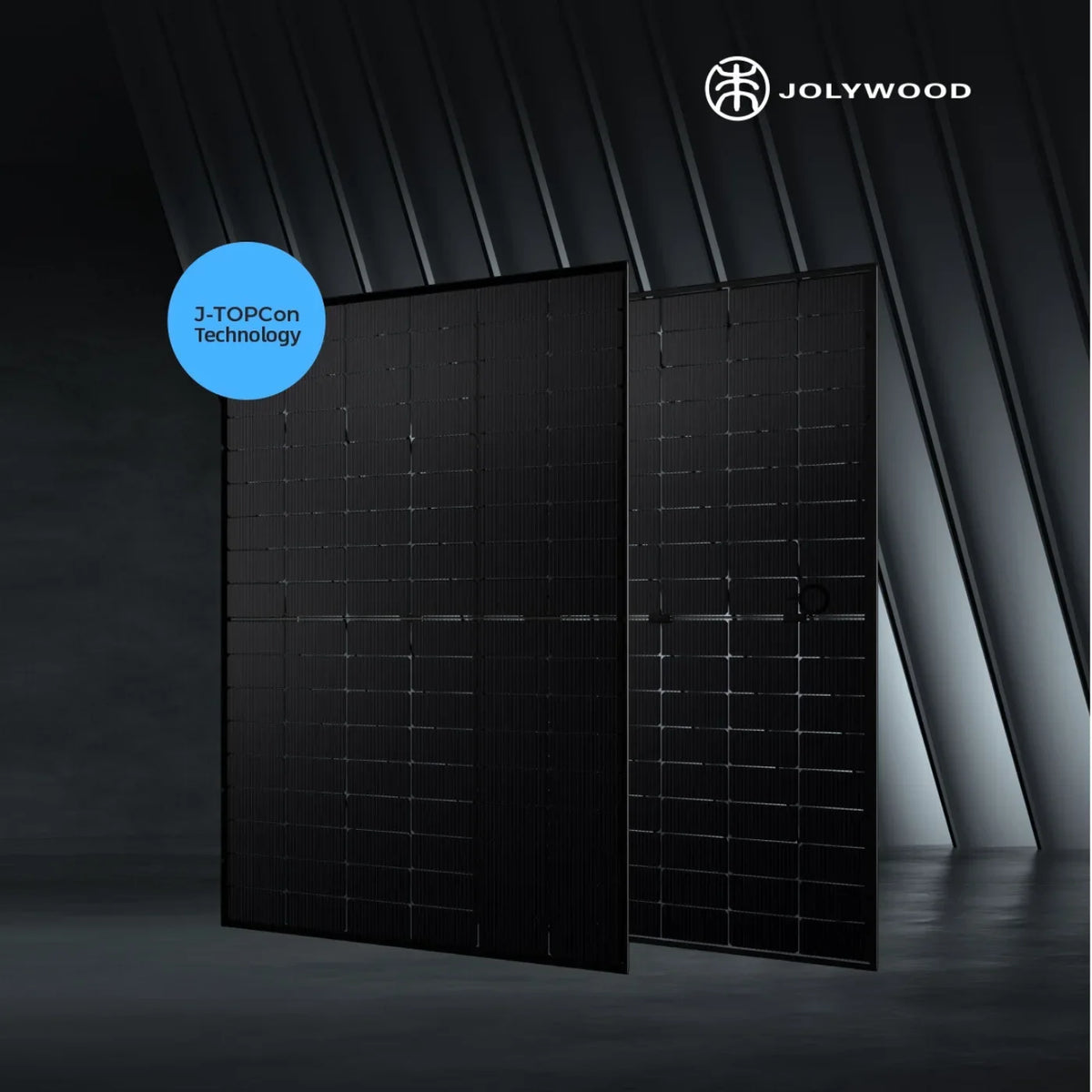 500W Jolywood Bifaziales Glas-Glas Solarmodul JW-HD108N Full Black x  (1xPalette)