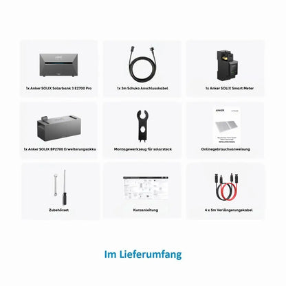 Anker SOLIX Solarbank 3 E2700 Pro Speicher Komplettset 5,37 kWh