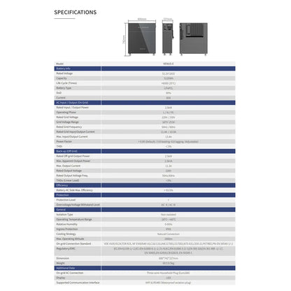 Marstek Venus-E V2.0 5,12 kWh AC gekoppelt All-In-One Speichersystem