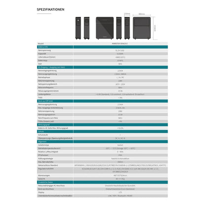 Marstek Venus E 3.0 10,24 kWh AC gekoppelt All-In-One Speichersystem