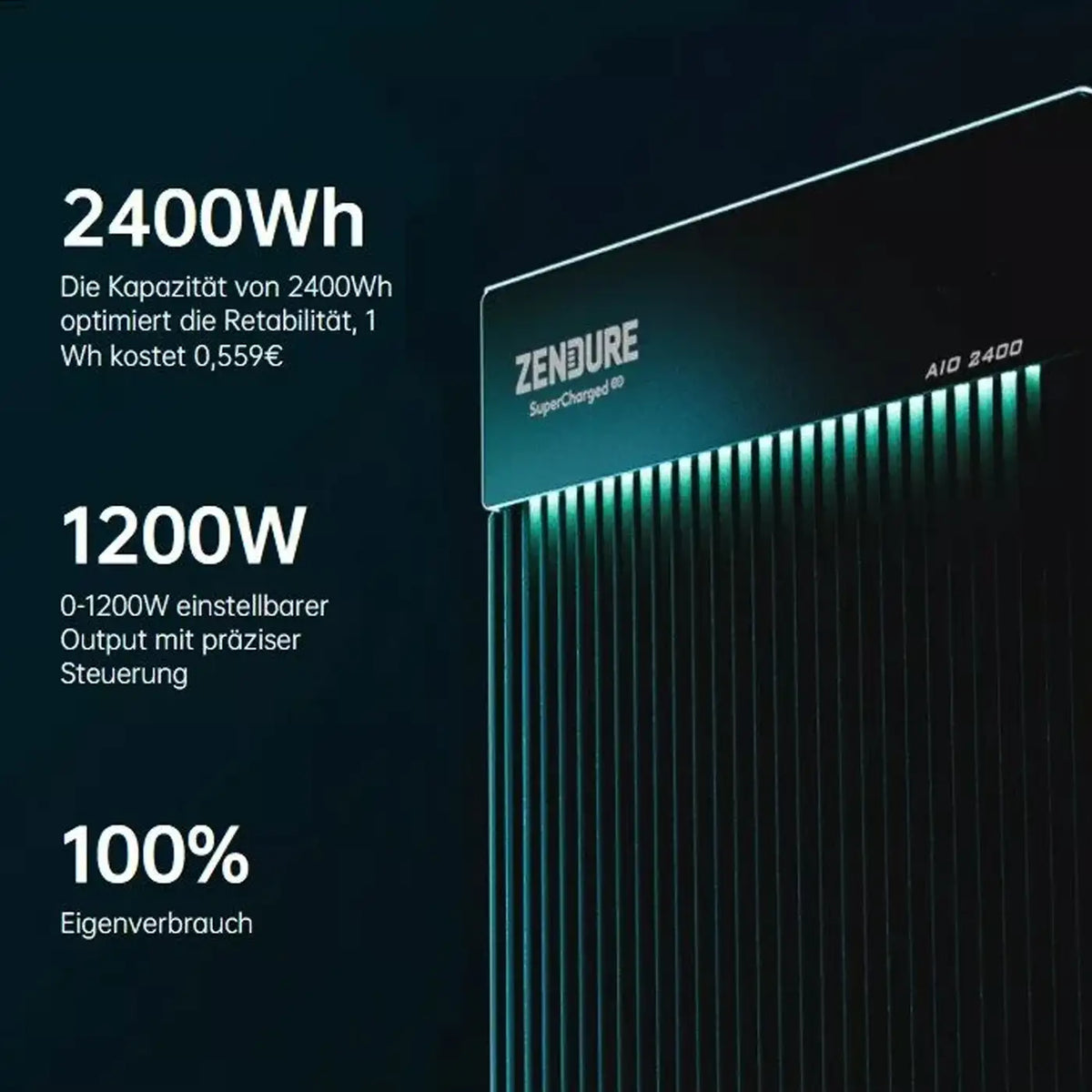 Zendure AIO 2400 All-In-One Speichersystem für Balkonkraftwerk