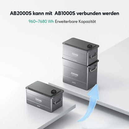 AB2000S Zendure SolarFlow Erweiterungsbatterie 1920 Wh Add-On LiFePO4