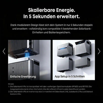 Anker SOLIX Solarbank 4 E5000 Pro 5 kWh + Power Dock