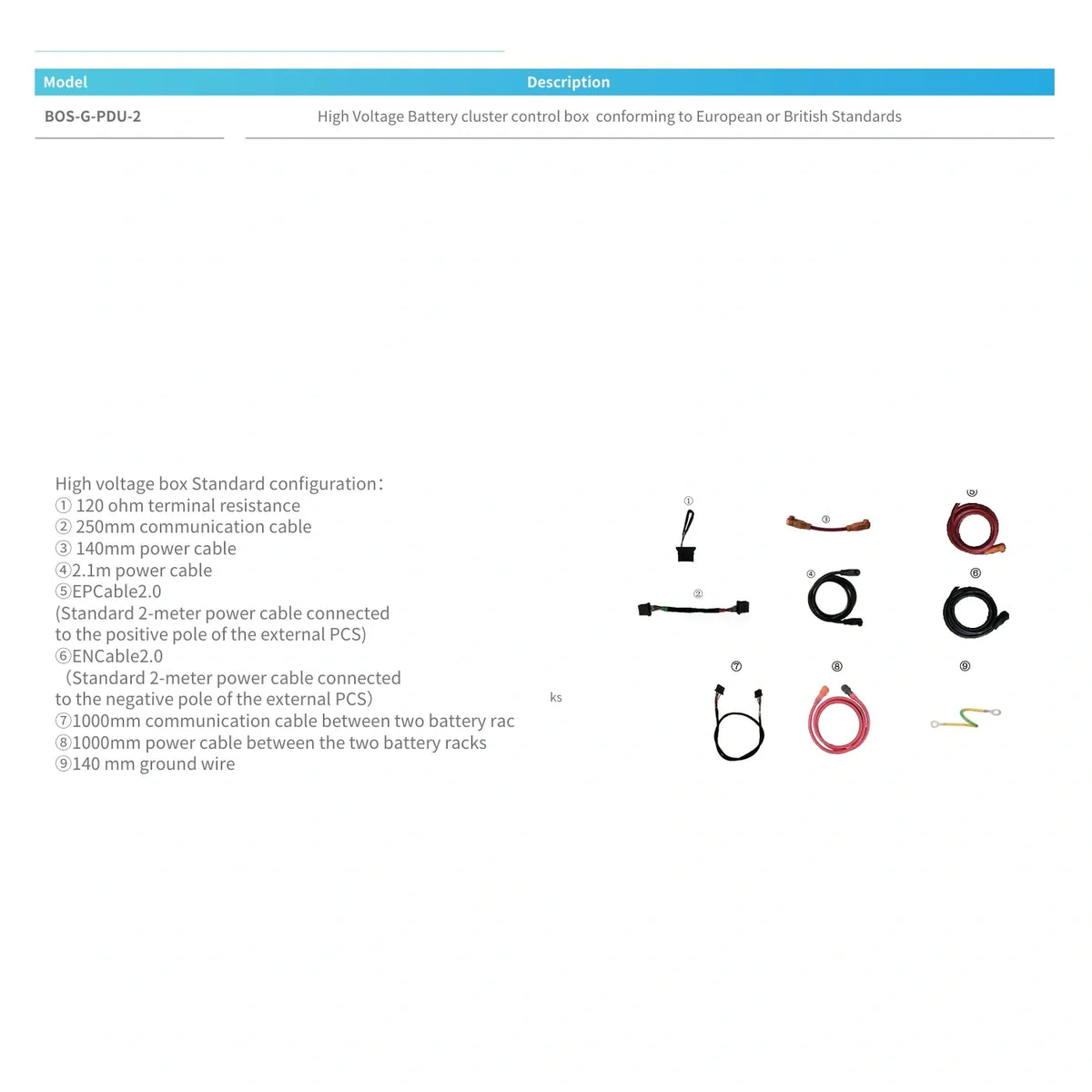 Deye BOS-G-PDU-2 Hochvolt-Batterie-Steuerbox
