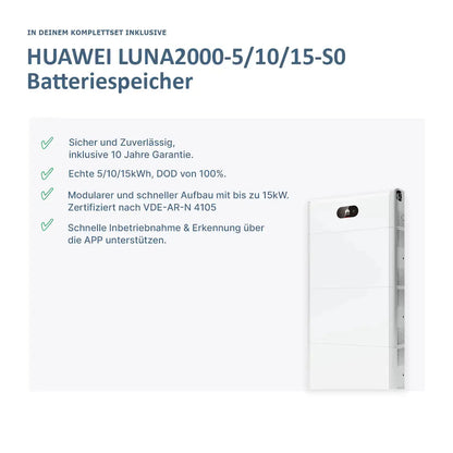 Huawei SUN2000 + LUNA2000 + SmartGuard Komplettset