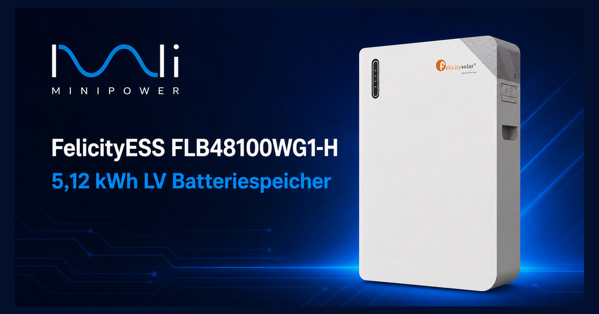 FelicityESS FLB48100WG1-H 5,12 kWh LiFePO₄ Niedervolt-Batteriespeicher