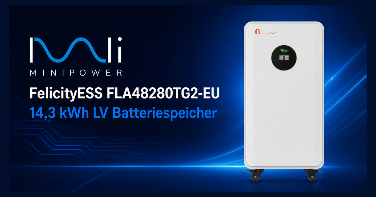 FelicityESS FLA48280TG2-EU 14,3 kWh LiFePO₄ Niedervolt-Batteriespeicher