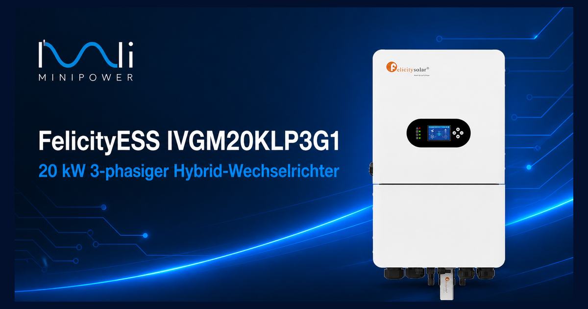 FelicityESS IVGM20KLP3G1 20 kW 3-phasiger Niedervolt-Hybrid-Wechselrichter